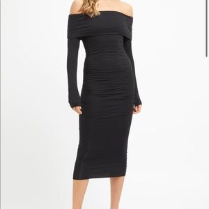 Kookai Black Off-the-Shoulder Midi Dress - NWT